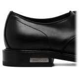 Jimmy Choo - Calf Leather Ray Derby Shoes - Black - Jimmy Choo Exclusive Luxury Collection