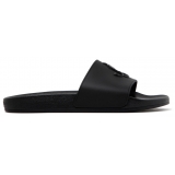 Jimmy Choo - Port Monogram Logo Slides - Black - Jimmy Choo Exclusive Luxury Collection