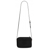 Yves Saint Laurent - Camera Bag Lou in Pelle Trapuntata - Nero - Saint Laurent Exclusive Collection