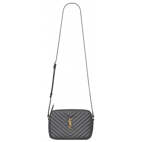 Yves Saint Laurent - Camera Bag Lou in Pelle Trapuntata - Storm - Saint Laurent Exclusive Collection