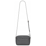 Yves Saint Laurent - Lou Camera Bag in Quilted Leather - Storm - Saint Laurent Exclusive Collection