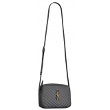 Yves Saint Laurent - Camera Bag Lou in Pelle Trapuntata - Storm - Saint Laurent Exclusive Collection