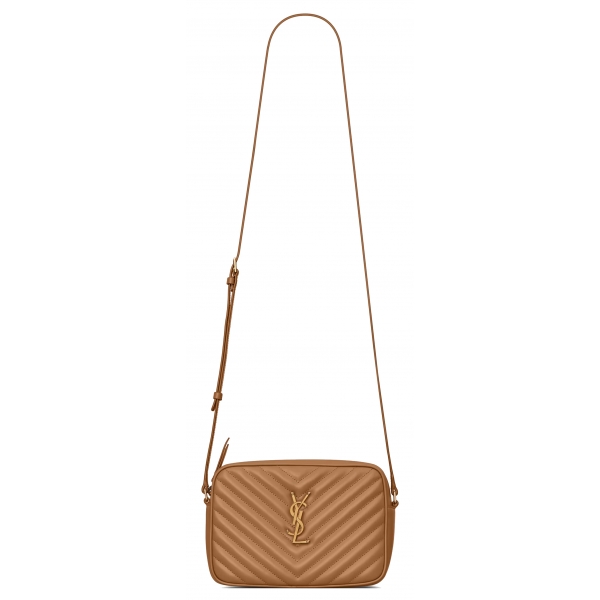 Yves Saint Laurent - Lou Camera Bag in Quilted Leather - Cinnamon - Saint Laurent Exclusive Collection