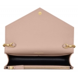 Yves Saint Laurent - Cassandre Envelope Chain Wallet in Grain De Poudre Leather - Pale Pink - Exclusive Collection