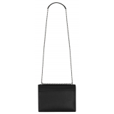 Yves Saint Laurent - Sunset Medium in Coated-Bark Leather - Black - Saint Laurent Exclusive Collection