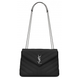 Yves Saint Laurent - Loulou Small in Quilted Leather - Black - Saint Laurent Exclusive Collection