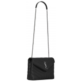 Yves Saint Laurent - Loulou Small in Quilted Leather - Black - Saint Laurent Exclusive Collection