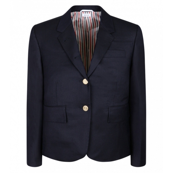 【関税&送料込】Thom Browne Single-Breasted Blazer thom-browne-navy-blue-single-