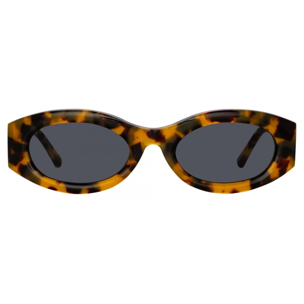 The Attico - Berta Oval Sunglasses in Tortoiseshell - Sunglasses - Official - The Attico Eyewear by Linda Farrow