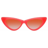 The Attico - Dora Cat Eye Sunglasses in Pink - Sunglasses - Official - The Attico Eyewear by Linda Farrow