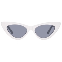 The Attico - Dora Cat Eye Sunglasses in White - Sunglasses - Official - The Attico Eyewear by Linda Farrow