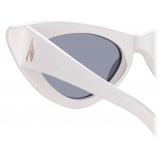 The Attico - Occhiali da Sole Dora Cat Eye in Bianco - Occhiali da Sole - Official - The Attico Eyewear by Linda Farrow