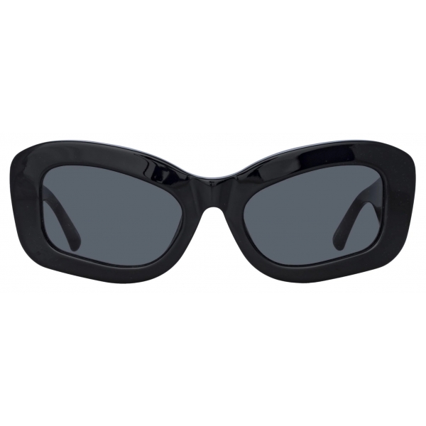 The Attico - Harry Cat Eye Sunglasses in Black - Sunglasses - Official - The Attico Eyewear by Linda Farrow