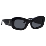 The Attico - Occhiali da Sole Harry Cat Eye in Nero - Occhiali da Sole - Official - The Attico Eyewear by Linda Farrow