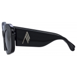 The Attico - Occhiali da Sole Harry Cat Eye in Nero - Occhiali da Sole - Official - The Attico Eyewear by Linda Farrow