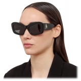 The Attico - Harry Cat Eye Sunglasses in Black - Sunglasses - Official - The Attico Eyewear by Linda Farrow