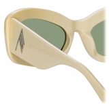 The Attico - Harry Cat Eye Sunglasses in Ivory - Sunglasses - Official - The Attico Eyewear by Linda Farrow