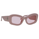 The Attico - Harry Cat Eye Sunglasses in Pink - Sunglasses - Official - The Attico Eyewear by Linda Farrow