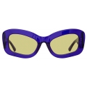 The Attico - Occhiali da Sole Harry Cat Eye in Viola - Occhiali da Sole - Official - The Attico Eyewear by Linda Farrow