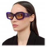 The Attico - Harry Cat Eye Sunglasses in Purple - Sunglasses - Official - The Attico Eyewear by Linda Farrow