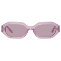 The Attico - Irene Angular Sunglasses in Pink - Sunglasses - Official - The Attico Eyewear by Linda Farrow