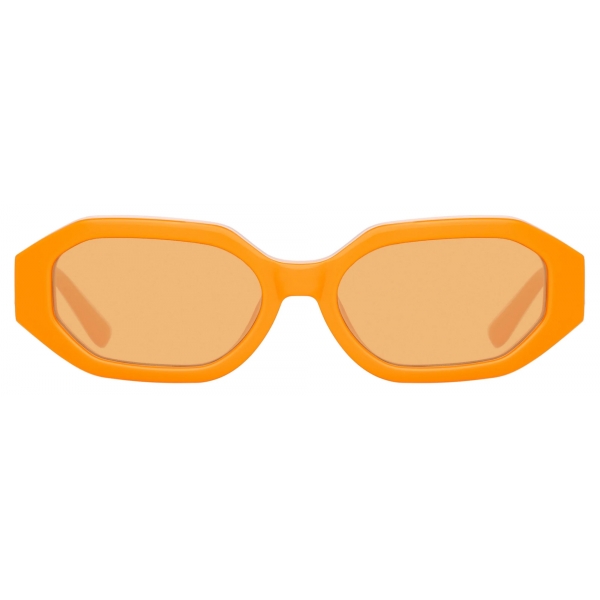 The Attico - Irene Angular Sunglasses in Orange - Sunglasses - Official - The Attico Eyewear by Linda Farrow