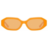 The Attico - Irene Angular Sunglasses in Orange - Sunglasses - Official - The Attico Eyewear by Linda Farrow