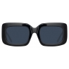 The Attico - Jorja Rectangular Sunglasses in Black - Sunglasses - Official - The Attico Eyewear by Linda Farrow