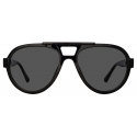 The Attico - Jurgen Aviator Sunglasses in Black - Sunglasses - Official - The Attico Eyewear by Linda Farrow