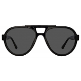 The Attico - Jurgen Aviator Sunglasses in Black - Sunglasses - Official - The Attico Eyewear by Linda Farrow