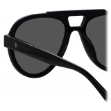 The Attico - Jurgen Aviator Sunglasses in Black - Sunglasses - Official - The Attico Eyewear by Linda Farrow