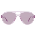 The Attico - Jurgen Aviator Sunglasses in Pink - Sunglasses - Official - The Attico Eyewear by Linda Farrow