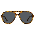 The Attico - Jurgen Aviator Sunglasses in Tortoiseshell - Sunglasses - Official - The Attico Eyewear by Linda Farrow