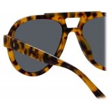 The Attico - Jurgen Aviator Sunglasses in Tortoiseshell - Sunglasses - Official - The Attico Eyewear by Linda Farrow