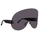 The Attico - Karl Oversize Sunglasses in Black - Sunglasses - Official - The Attico Eyewear by Linda Farrow