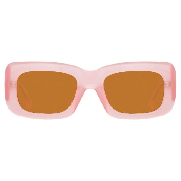 The Attico - Marfa Rectangular Sunglasses in Pink - Sunglasses - Official - The Attico Eyewear by Linda Farrow