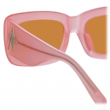 The Attico - Marfa Rectangular Sunglasses in Pink - Sunglasses - Official - The Attico Eyewear by Linda Farrow