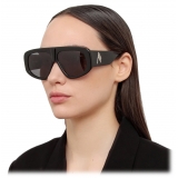 The Attico - Milano Oversized Sunglasses in Black - Sunglasses - Official - The Attico Eyewear by Linda Farrow