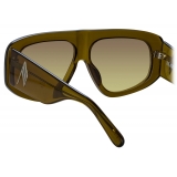 The Attico - Occhiali da Sole Milano Oversized in Oliva - Occhiali da Sole - Official - The Attico Eyewear by Linda Farrow