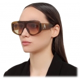 The Attico - Milano Oversized Sunglasses in Black - Sunglasses - Official - The Attico Eyewear by Linda Farrow