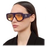 The Attico - Milano Oversized Sunglasses in Purple - Sunglasses - Official - The Attico Eyewear by Linda Farrow