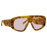 The Attico - Milano Oversized Sunglasses in Tortoiseshell - Sunglasses - Official - The Attico Eyewear by Linda Farrow