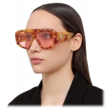 The Attico - Milano Oversized Sunglasses in Tortoiseshell - Sunglasses - Official - The Attico Eyewear by Linda Farrow