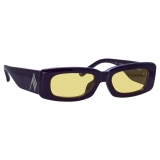 The Attico - Occhiali da Sole Mini Marfa in Viola e Giallo - Occhiali da Sole - Official - The Attico Eyewear by Linda Farrow