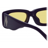 The Attico - Occhiali da Sole Mini Marfa in Viola e Giallo - Occhiali da Sole - Official - The Attico Eyewear by Linda Farrow