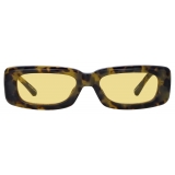 The Attico - Mini Marfa Sunglasses in Tortoiseshell and Yellow - Sunglasses - Official - The Attico Eyewear by Linda Farrow