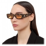 The Attico - Mini Marfa Sunglasses in Tortoiseshell and Yellow - Sunglasses - Official - The Attico Eyewear by Linda Farrow