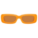 The Attico - Mini Marfa Sunglasses in Orange - Sunglasses - Official - The Attico Eyewear by Linda Farrow