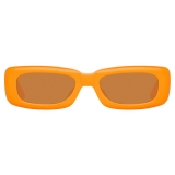 The Attico - Mini Marfa Sunglasses in Orange - Sunglasses - Official - The Attico Eyewear by Linda Farrow