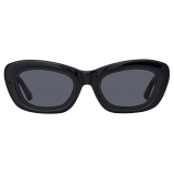 The Attico - Rania Cat Eye Sunglasses in Black - Sunglasses - Official - The Attico Eyewear by Linda Farrow